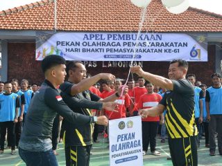 Semarak HBP ke-61, Lapas Lamongan Gelar Pekan Olahraga Pemasyarakatan