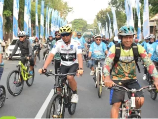 Gowes Jelajah Lamongan Sejauh 456 Km, Sambut HJL Lamongan