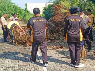 Polsek Lamongan Kota Gelar Korve di Area Markas Komando