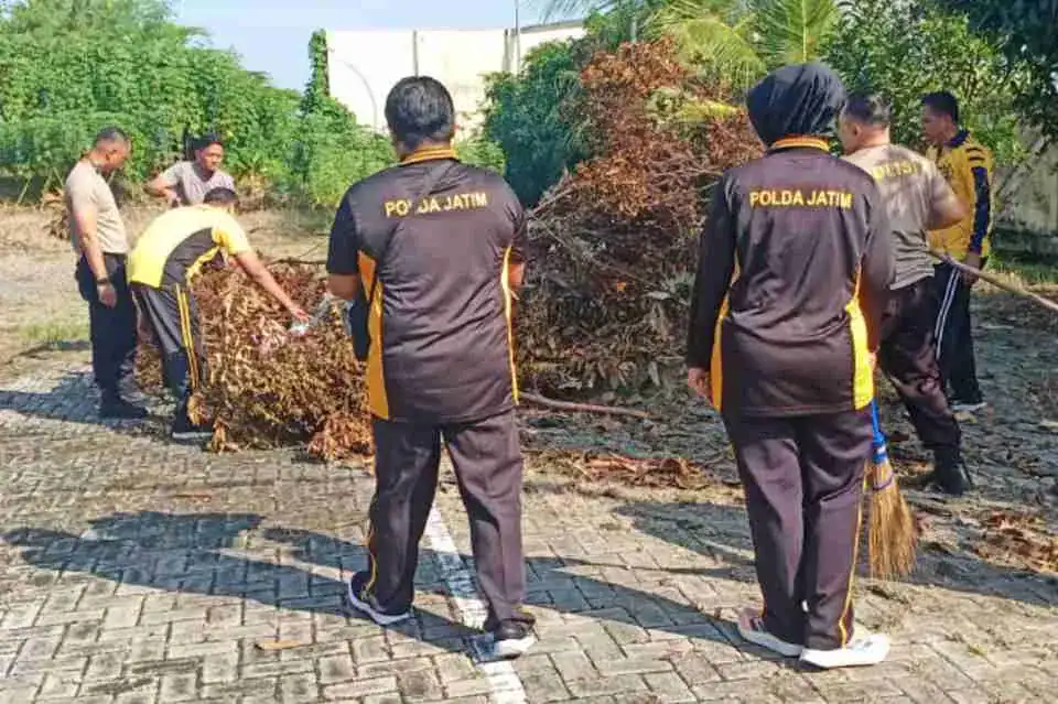 Polsek Lamongan Kota Gelar Korve di Area Markas Komando