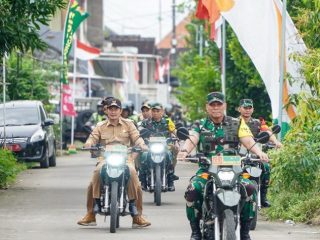 Wasev TMMD TNI Tinjau Langsung Progres Pembangunan Desa di Lamongan