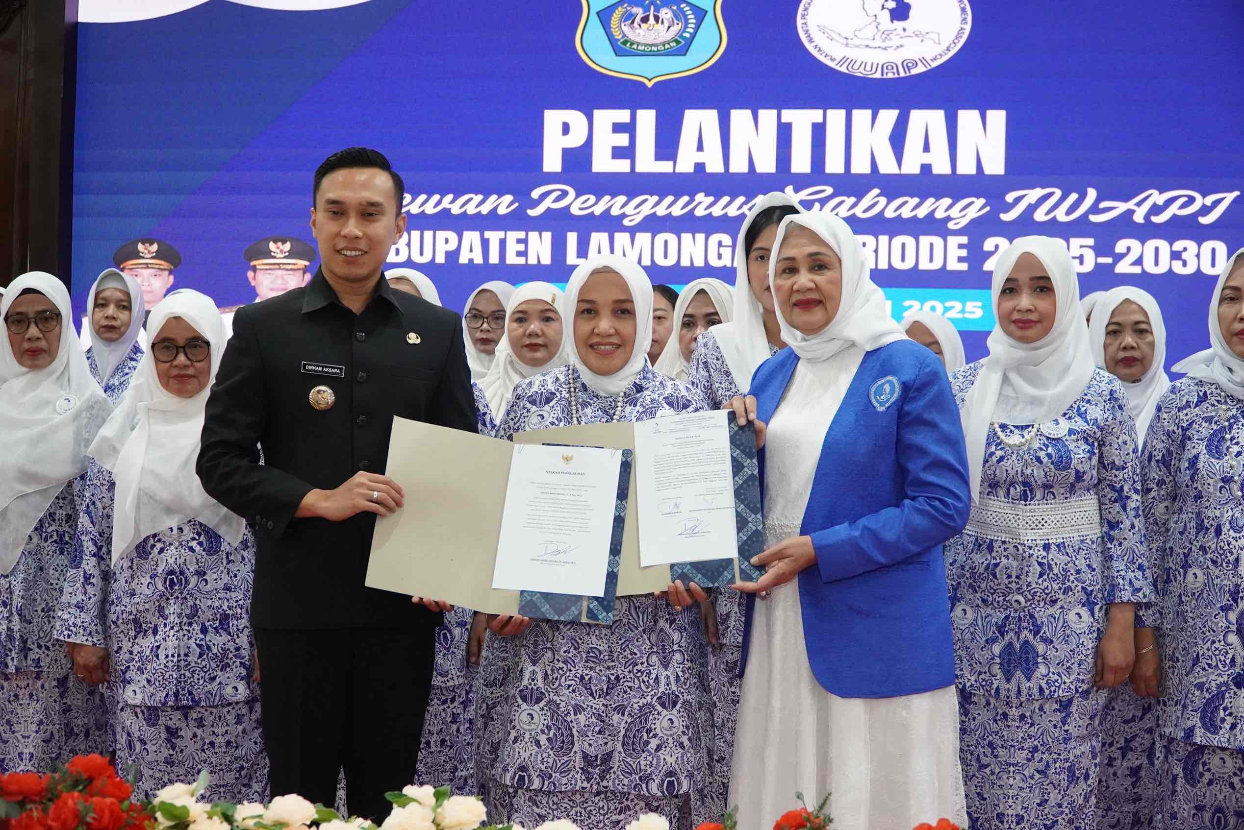IWAPI Lamongan Periode 2025-2030 Resmi Dilantik, Fokus pada Pemberdayaan Perempuan