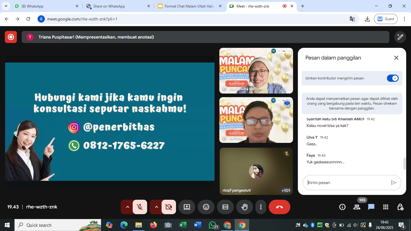 Halo Penulis Group Rayakan HUT ke-3 dengan Rangkaian Acara Meriah