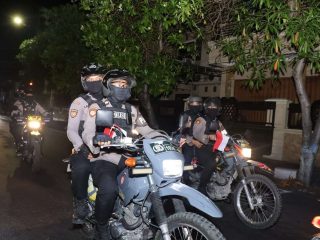 Perkuat Harkamtibmas, Polres Lamongan Laksanakan Patroli Gabungan