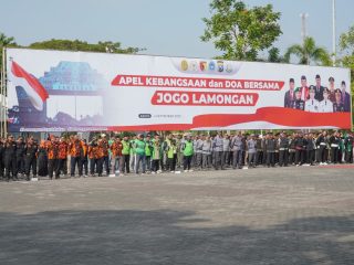 Pemkab Lamongan Gelar Apel Kebangsaan dan Doa Bersama Jogo Lamongan