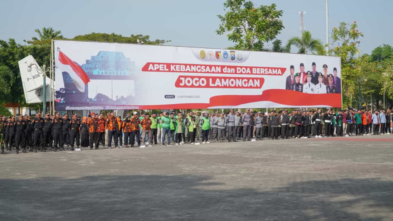 Pemkab Lamongan Gelar Apel Kebangsaan dan Doa Bersama Jogo Lamongan