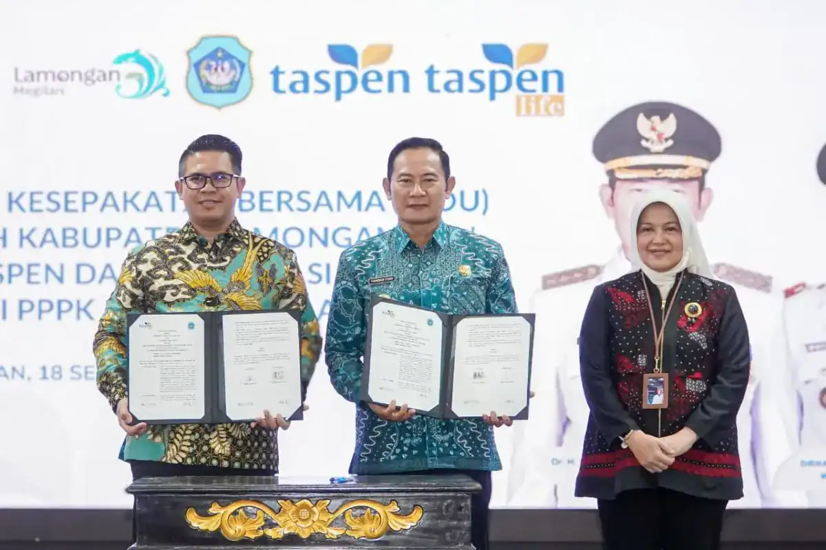 Kerja sama Pemkab Lamongan dan PT Taspen, Berikan Perlindungan Sosial untuk PPPK