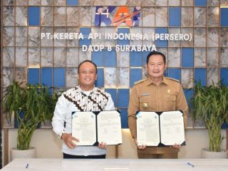 Pemkab Lamongan dan KAI Daop 8 Teken MoU Penataan Kawasan Rel