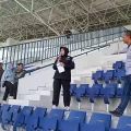 Ditpamobvit Polda Jatim Lakukan Risk Assessment di Stadion Surajaya Jelang Championship 2025/2026