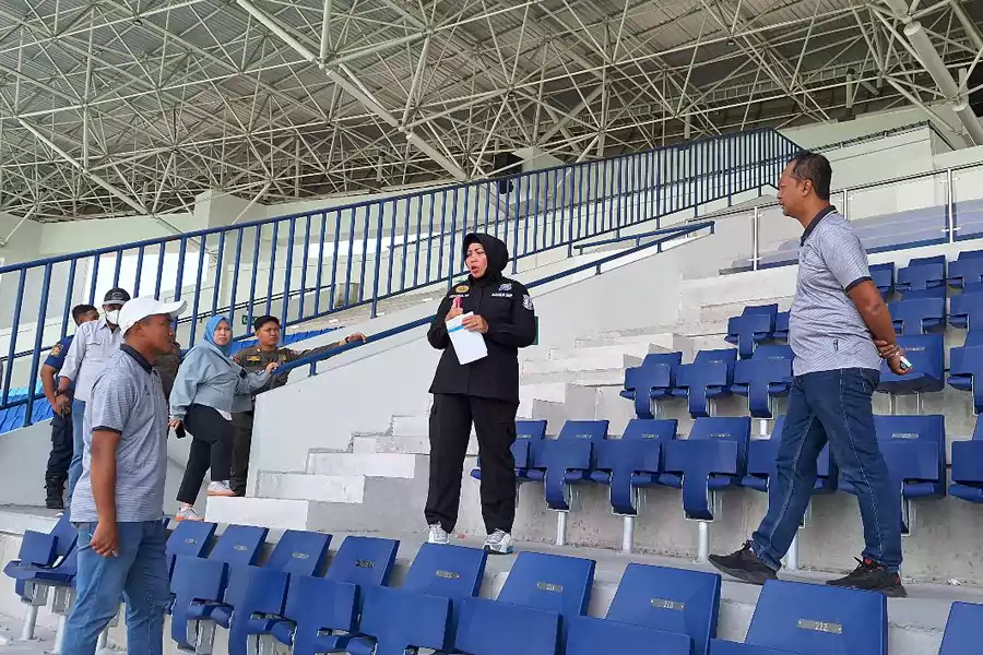 Ditpamobvit Polda Jatim Lakukan Risk Assessment di Stadion Surajaya Jelang Championship 2025/2026