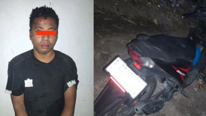 Aksi Perampasan Motor di Lamongan Gagal Total, Pelaku Dihajar Massa