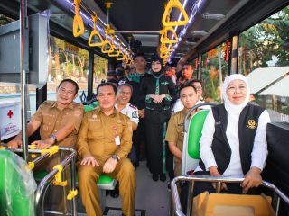 Gubernur Khofifah Resmikan Bus Trans Jatim Koridor VII Rute Lamongan–Paciran