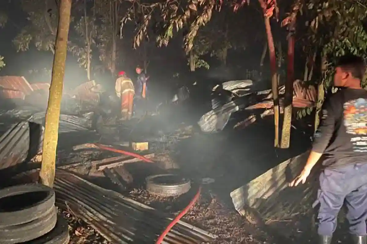 Korsleting Listrik Diduga Jadi Pemicu Kebakaran Kandang Ayam di Lamongan