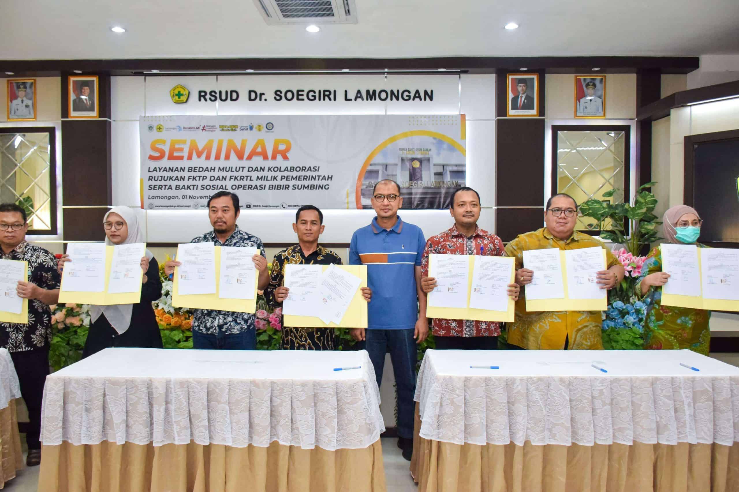 Pemkab Lamongan Perkuat Layanan Kesehatan Lewat MoU RSUD dr. Soegiri dan 32 Puskesmas
