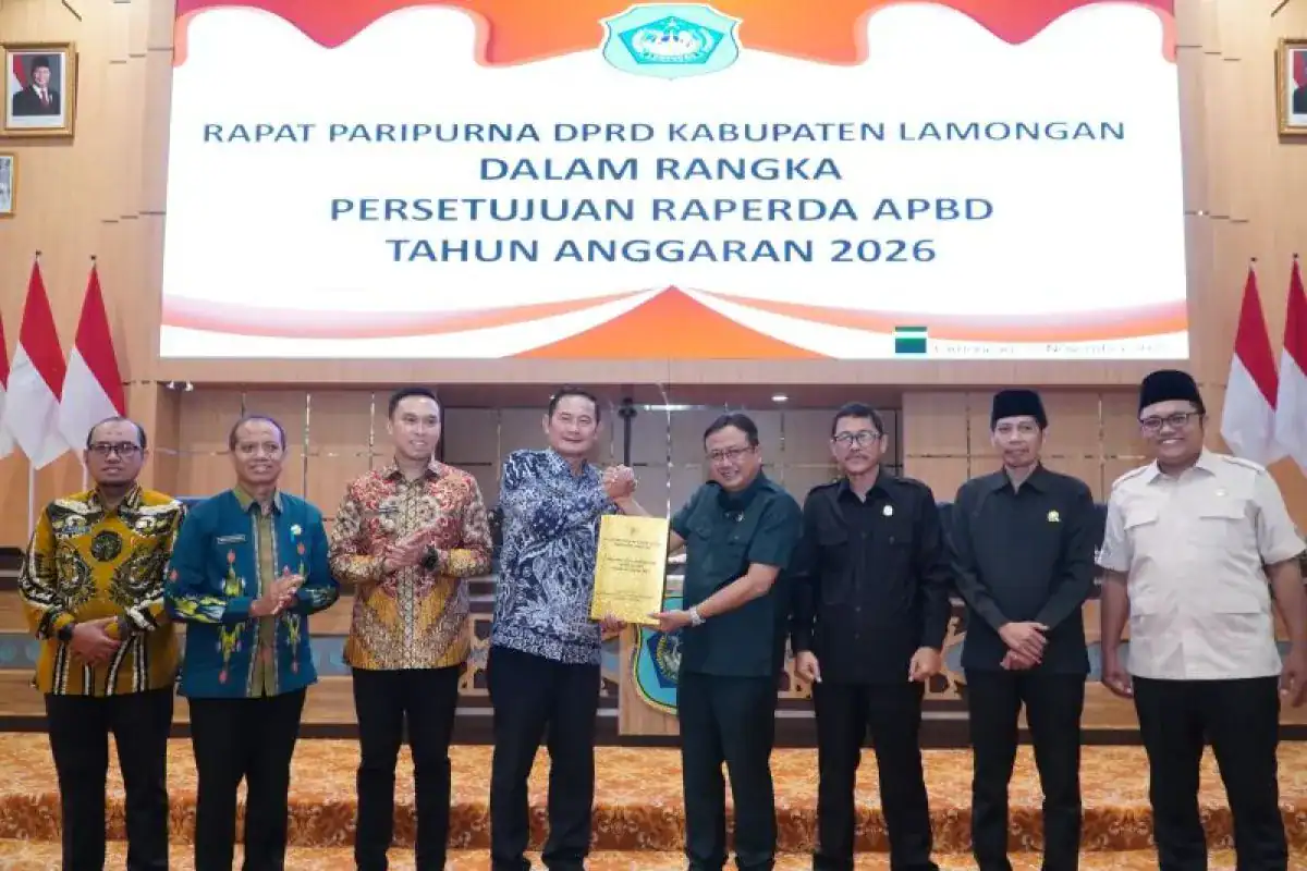 APBD 2026 Disetujui, Lamongan Fokus Tingkatkan Pelayanan Dasar dan Ekonomi Rakyat