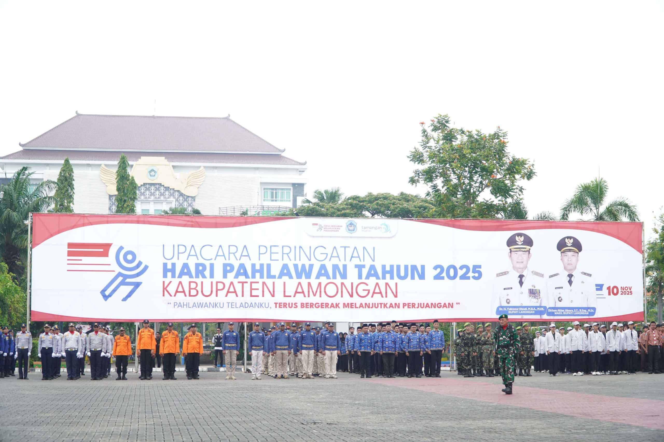 Hari Pahlawan 2025 di Lamongan, Bupati Ajak Warga Wujudkan Perjuangan Lewat Pembangunan Nyata