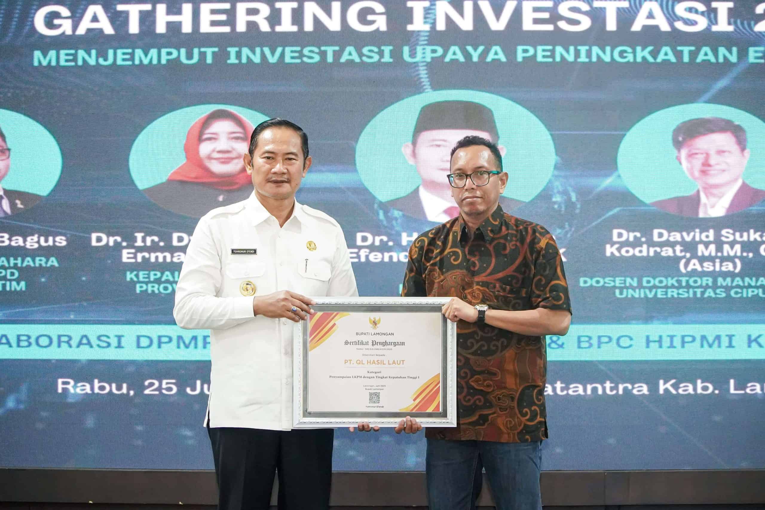 Investasi Lamongan 2025 Capai Rp1,9 Triliun, Pemkab Optimistis Tembus Target